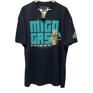 New The Migos YRN Yung Rich Nation Men’s Hit It Tee Shirt Black Size 2XL